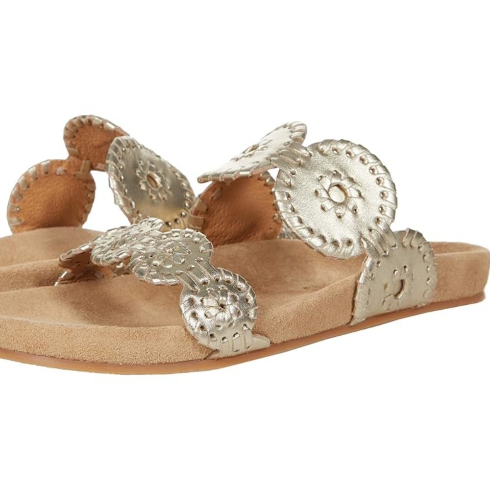 Jack Rogers Gold Sandals